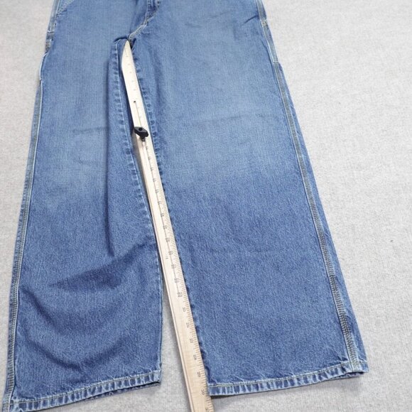 Levi's SIlvertab Carpenter Jeans 38 x 31 Blue Vintage Y2K 2003 Baggy Wide Leg - Picture 6 of 14